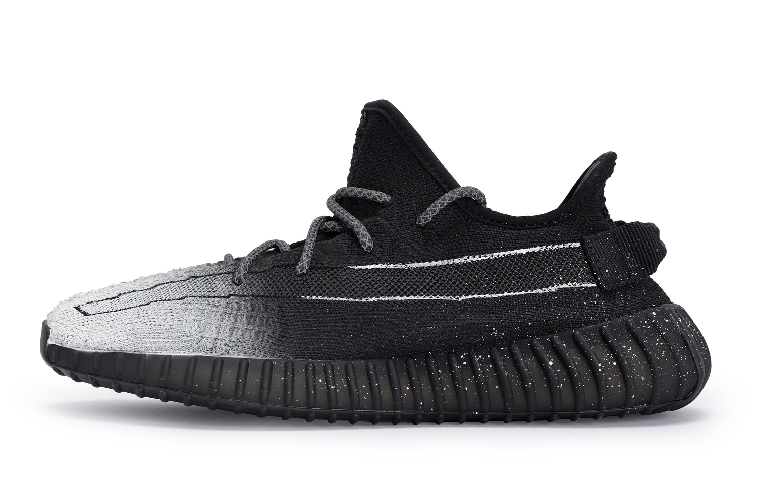 Adidas Originals Yeezy Boost 350 V2 повседневные кроссовки унисекс низкие бело-черные белые, цвет Black White — фото 3