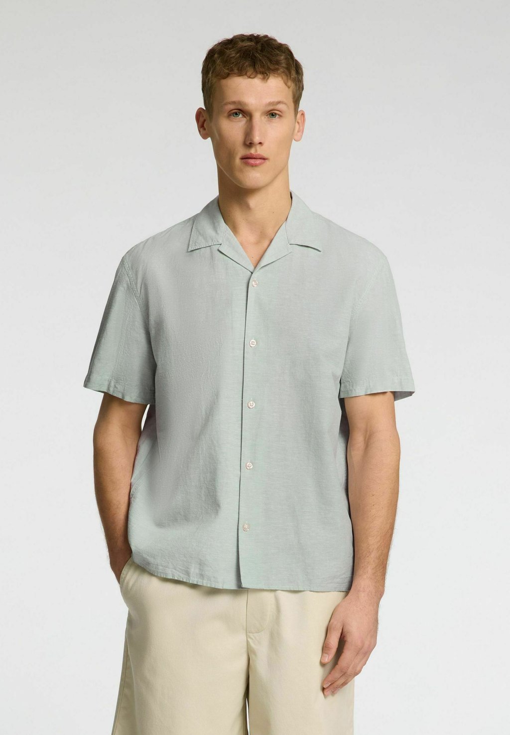 

Рубашка SLHRELAXSUN SHIRT RESORT Selected Homme, светло-зеленый