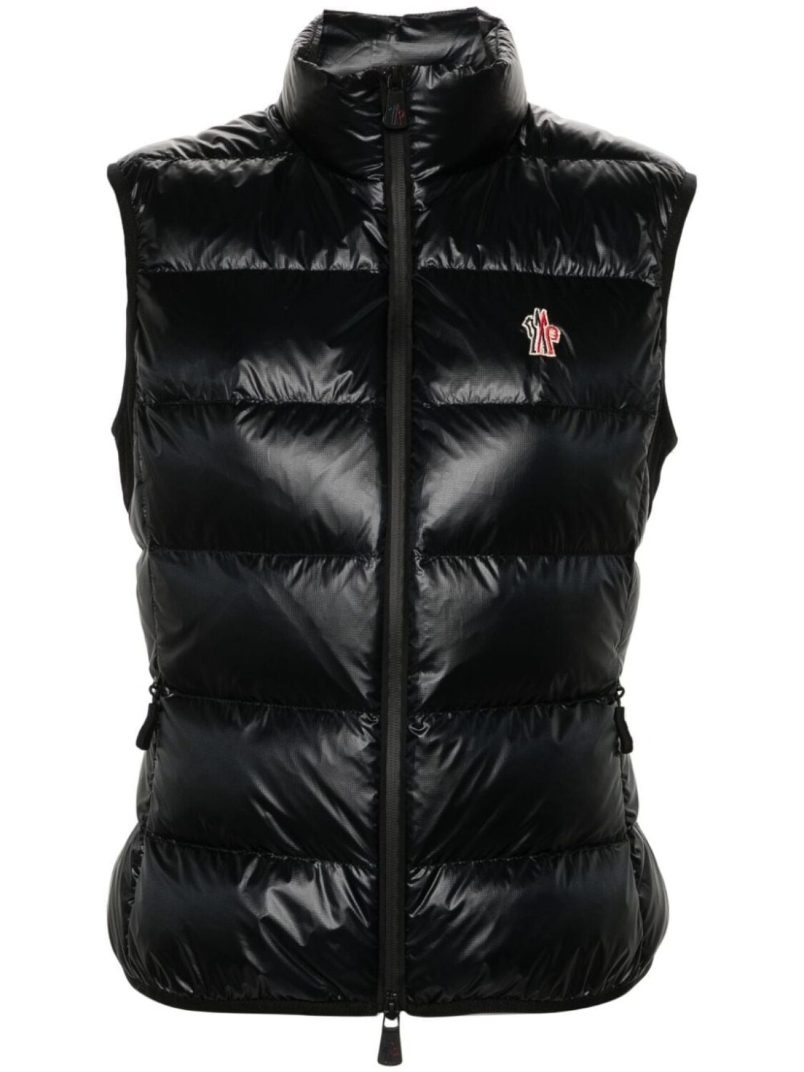 

Moncler Grenoble жилет с нашивкой-логотипом, черный