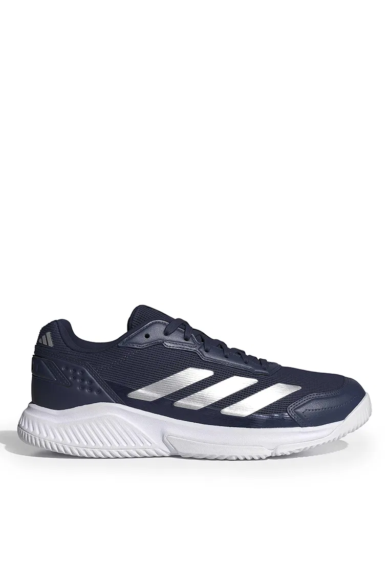 Кроссовки для падел, мужские, Courtquick Adidas, белый/темно-синий