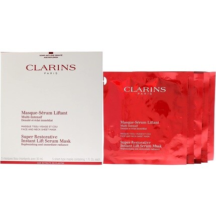 

Маска-сыворотка-лифтинг Clarins, 1 шт., Красный, Маска-сыворотка-лифтинг Clarins, 1 шт.
