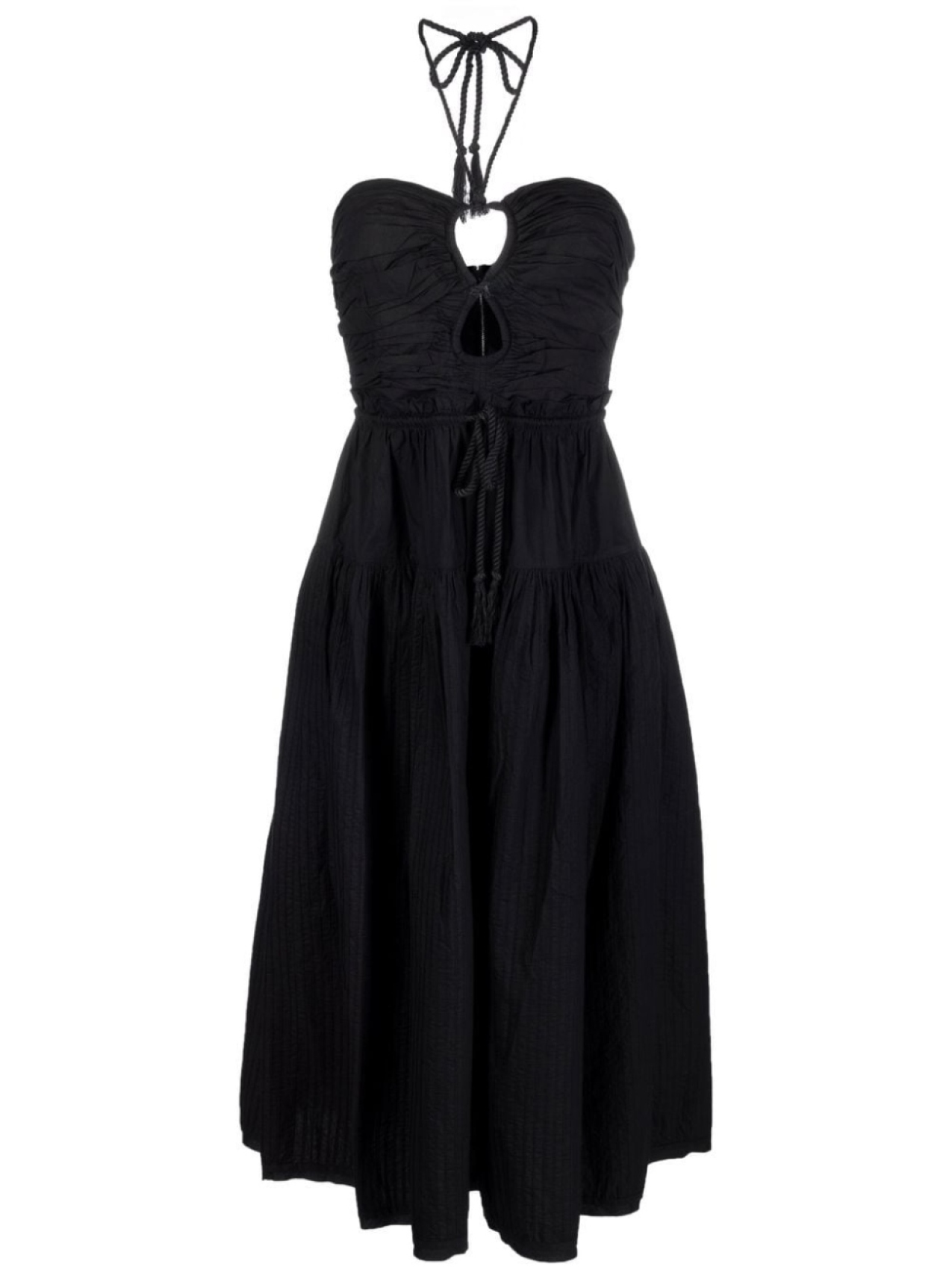 

Ulla Johnson Ella halterneck midi dress, черный