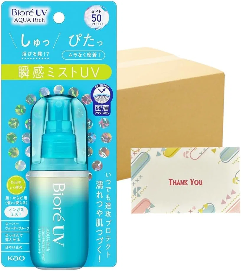Солнцезащитный спрей Biore UV Aqua Protect Mist, Kunutonn, набор 24 шт, 60 мл