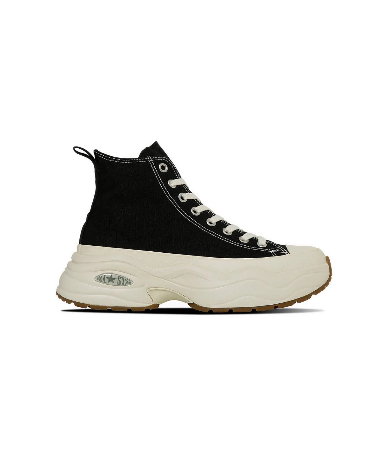 Унисекс кроссовки CONVERSE ALL STAR SURGETRAINER HI на толстой подошве чёрные — фото 3