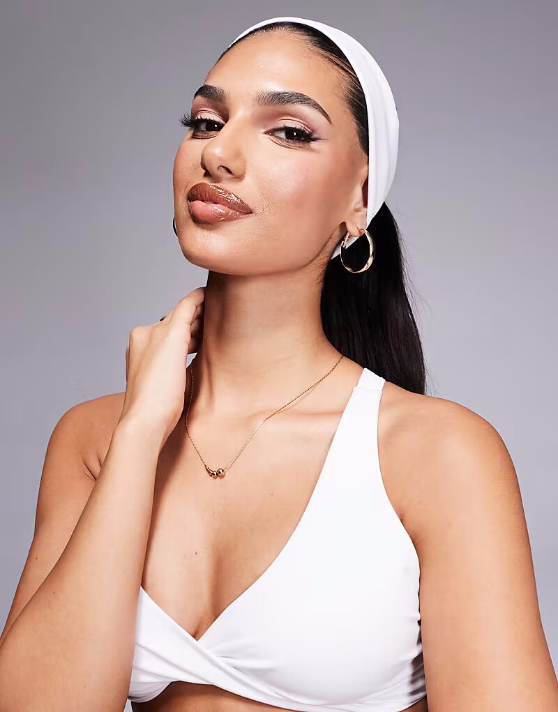 

Мягкая на ощупь широкая повязка для йоги, комплект из 2 штук, черного и белого цветов 4505