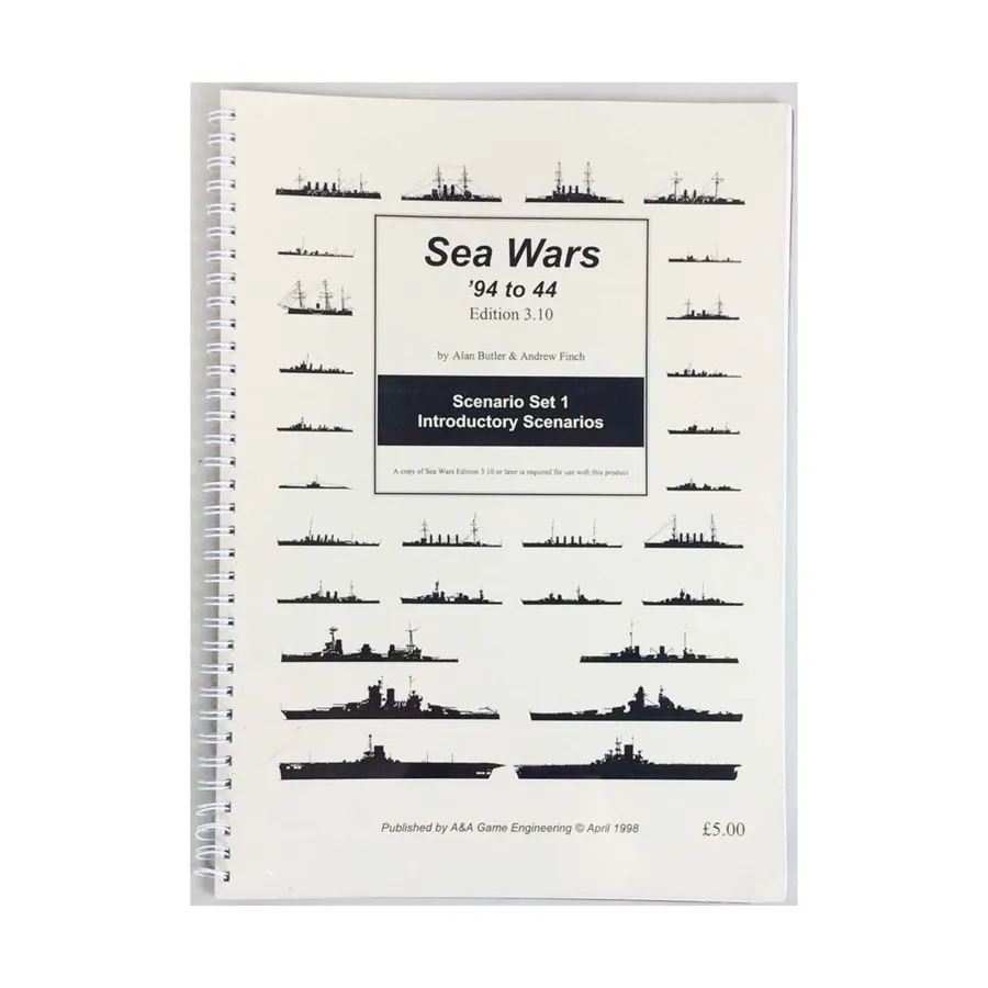 

Sea Wars - '94 tp '44 (издание 3.10) – набор сценариев 1, вводные сценарии, Historical Miniature Rules (A&A Game Engineering)