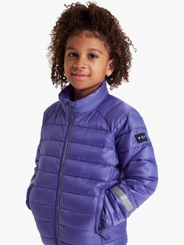 

Детская ветрозащитная водоотталкивающая пуховик Polarn O. Pyret, Purple
