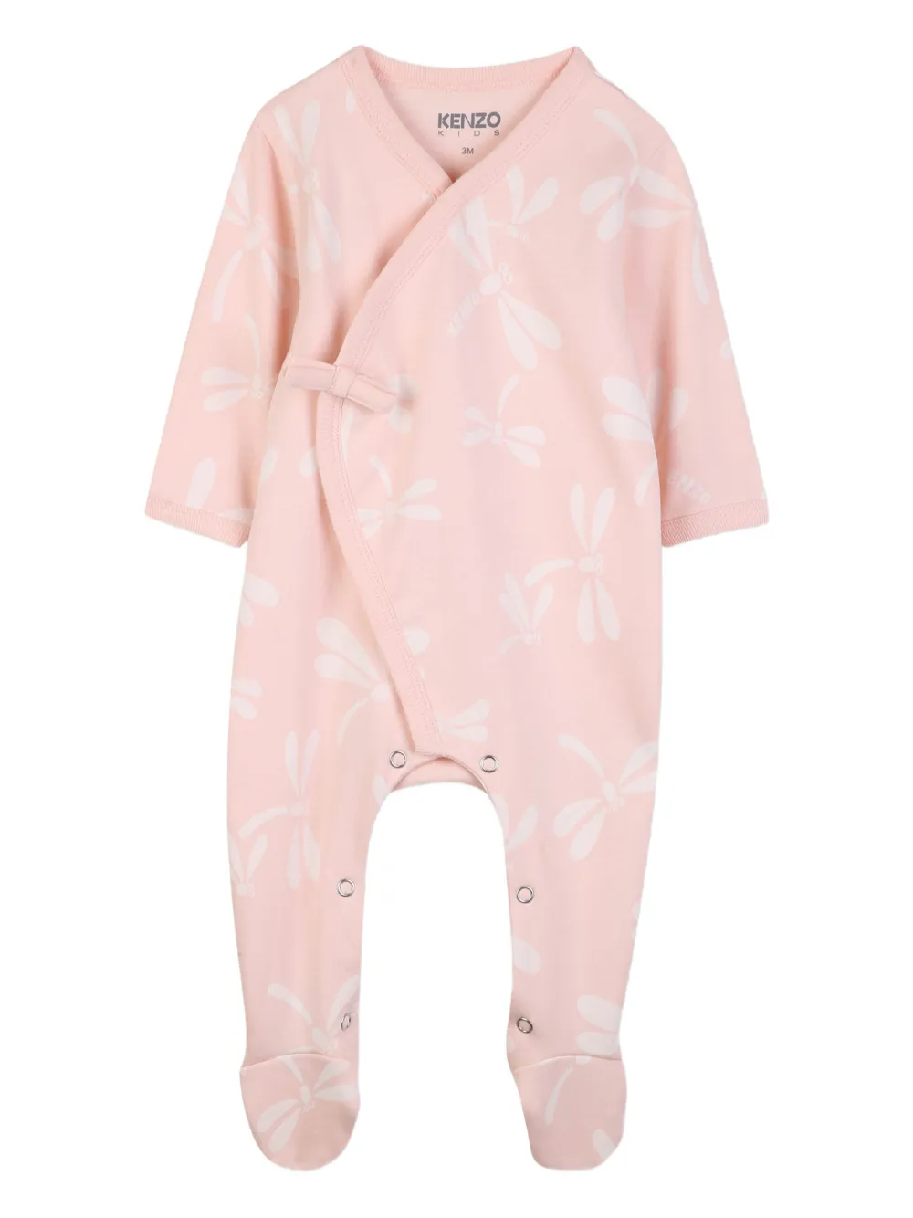 Комплект для новорожденного с принтом Kenzo Kids, розовый — фото 3