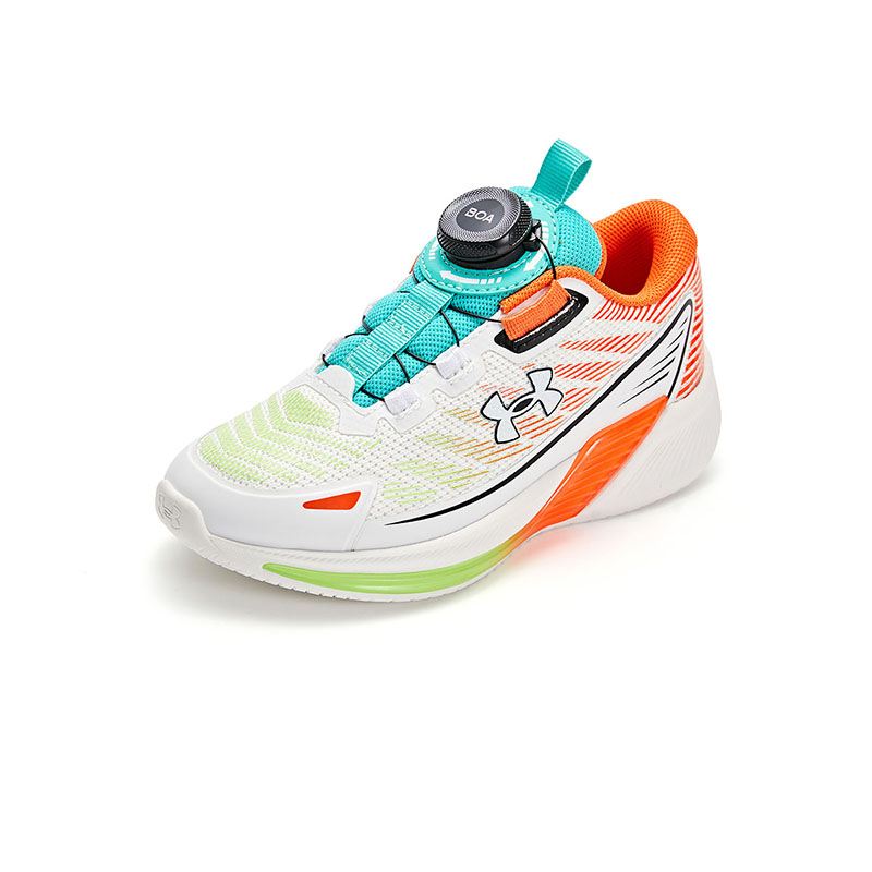 Низкие детские кроссовки для бега Under Armour, черный/красный — фото 4