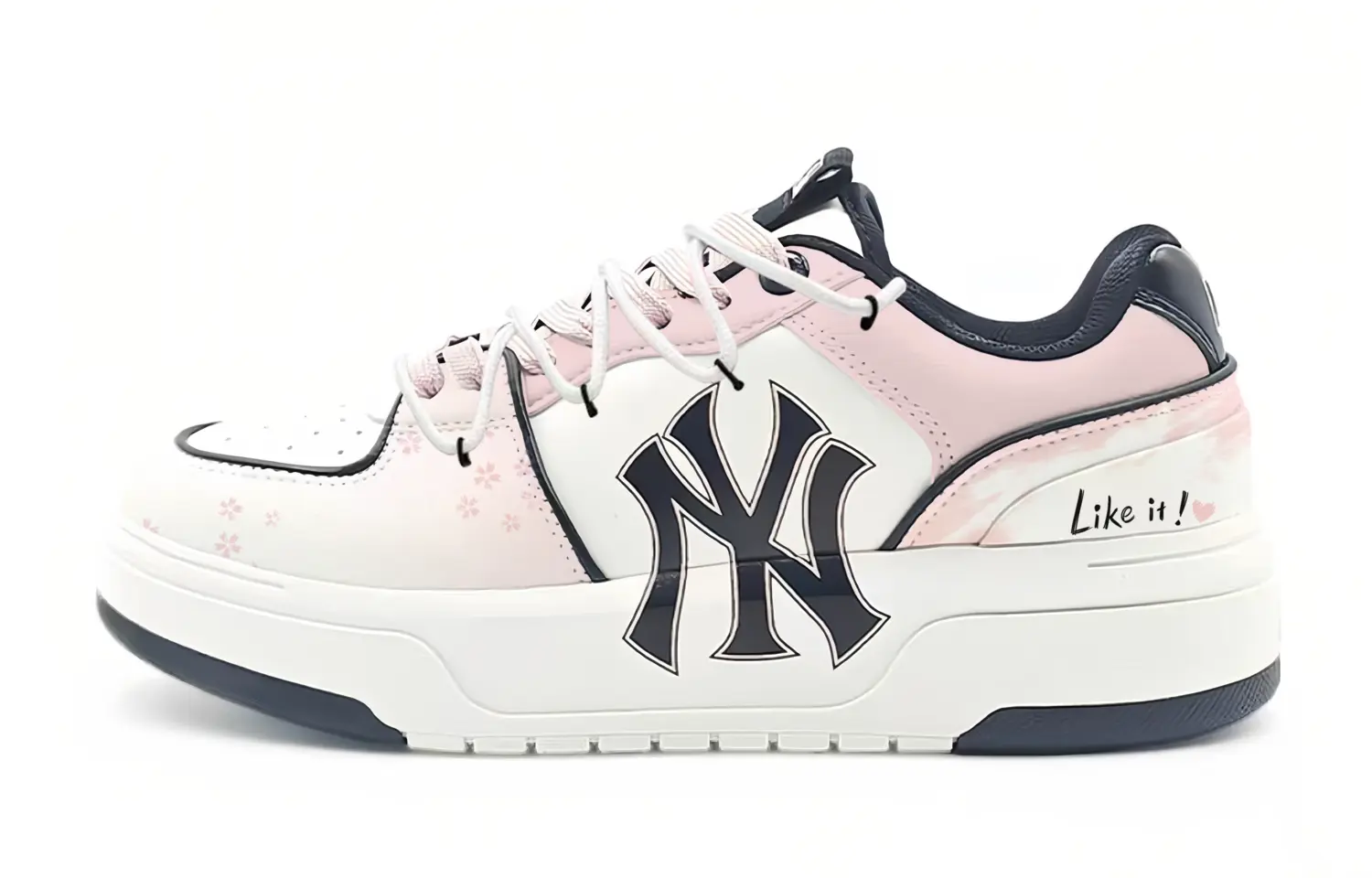 

MLB Толстые внутренние кроссовки, износостойкие, легкие, увеличивают рост, низкие, для скейтбординга, унисекс, розовые и белый