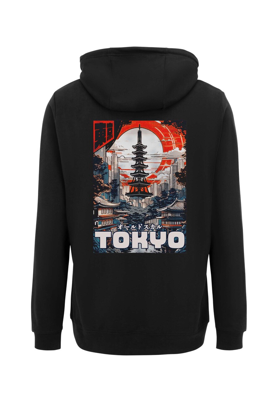 

Толстовка Oldskull Tokyo Skyline Manga Graphic, черный