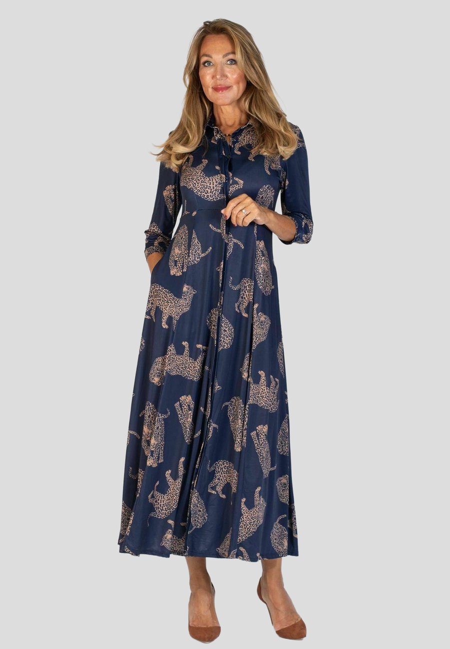 

Платье Stockholms Klänningsfabrik LEOPARD, Navy/Dark Blue