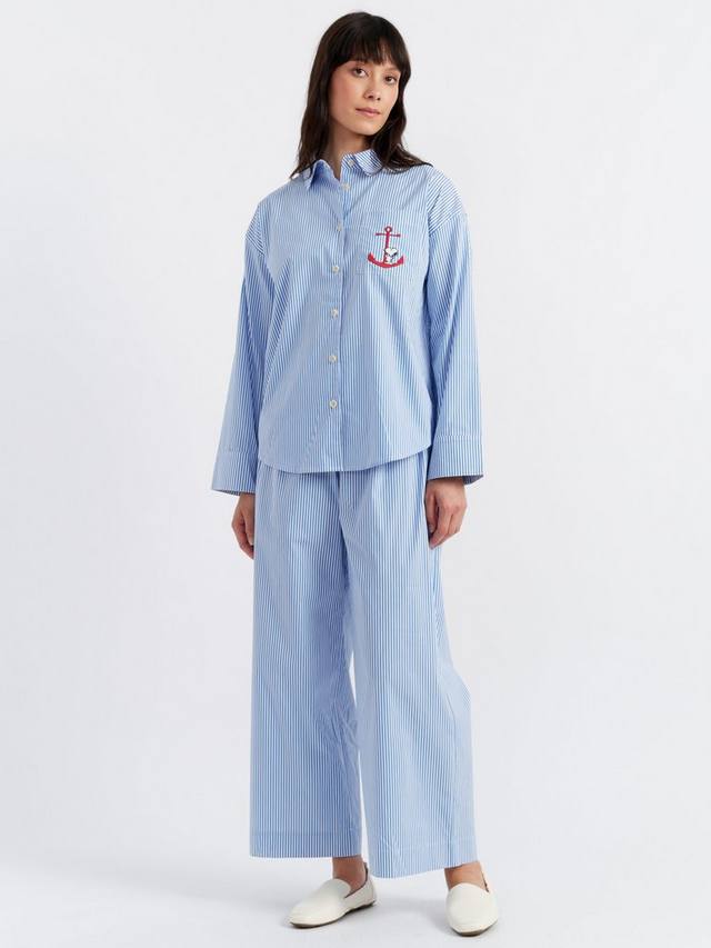 

Пижамный комплект Snoopy Stripe Anchor Chinti & Parker, Blue/White