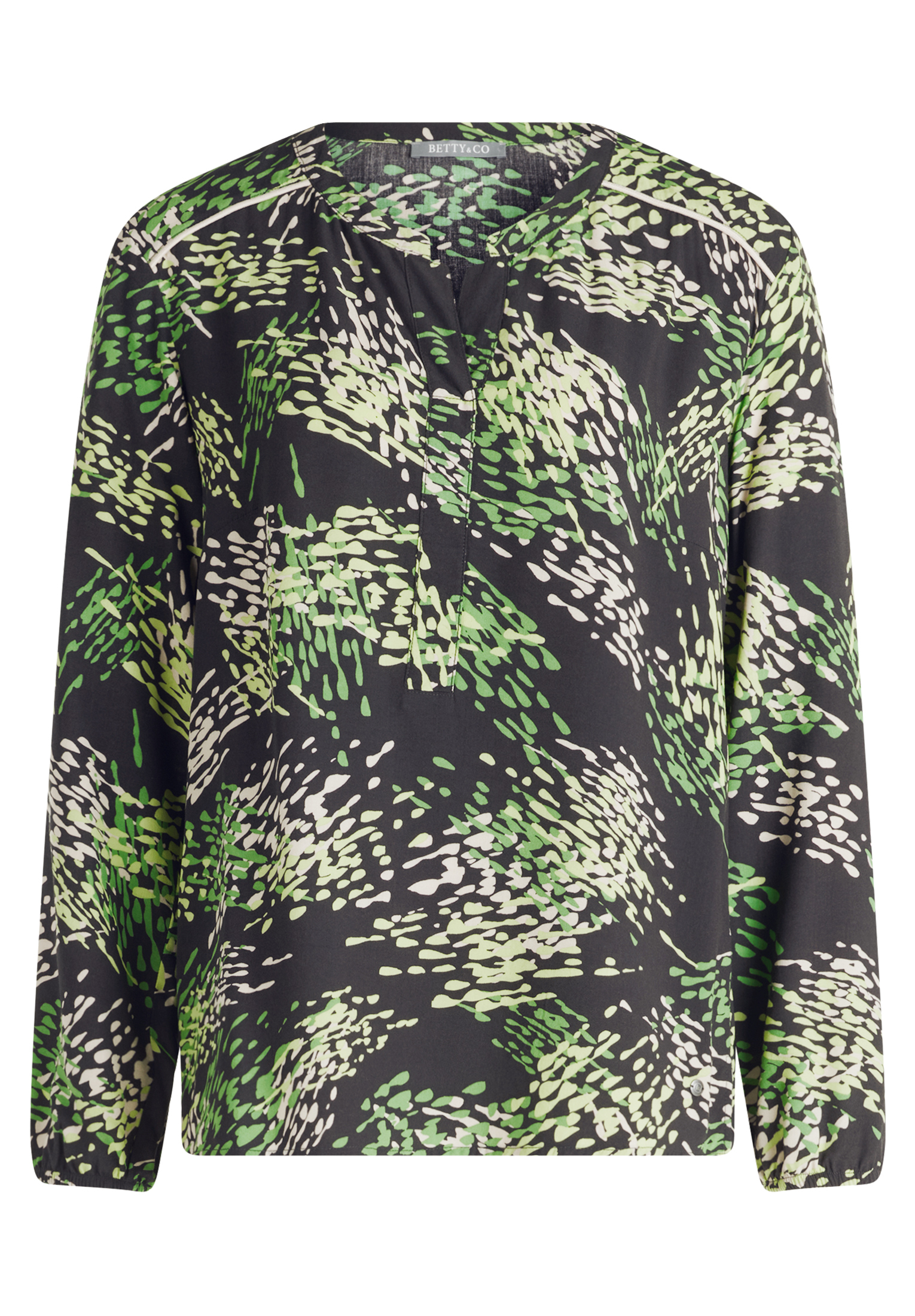 

Блуза BETTY & CO Casual mit Print, цвет Grau/Grün