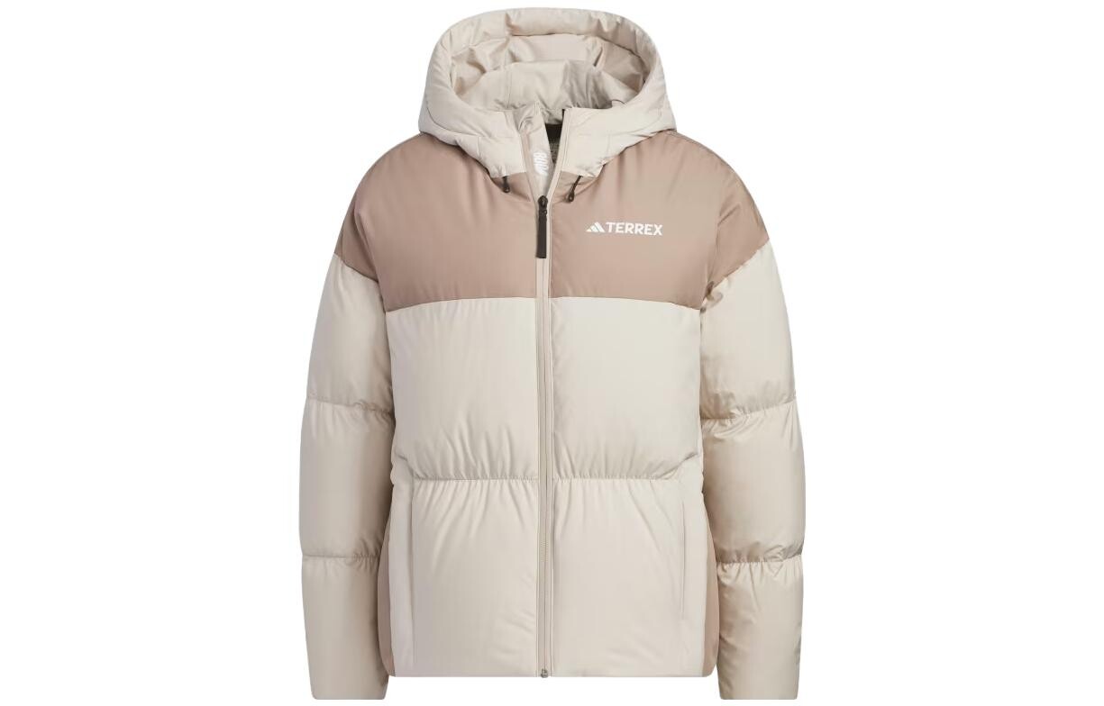 

Пуховик женский бежевый Adidas