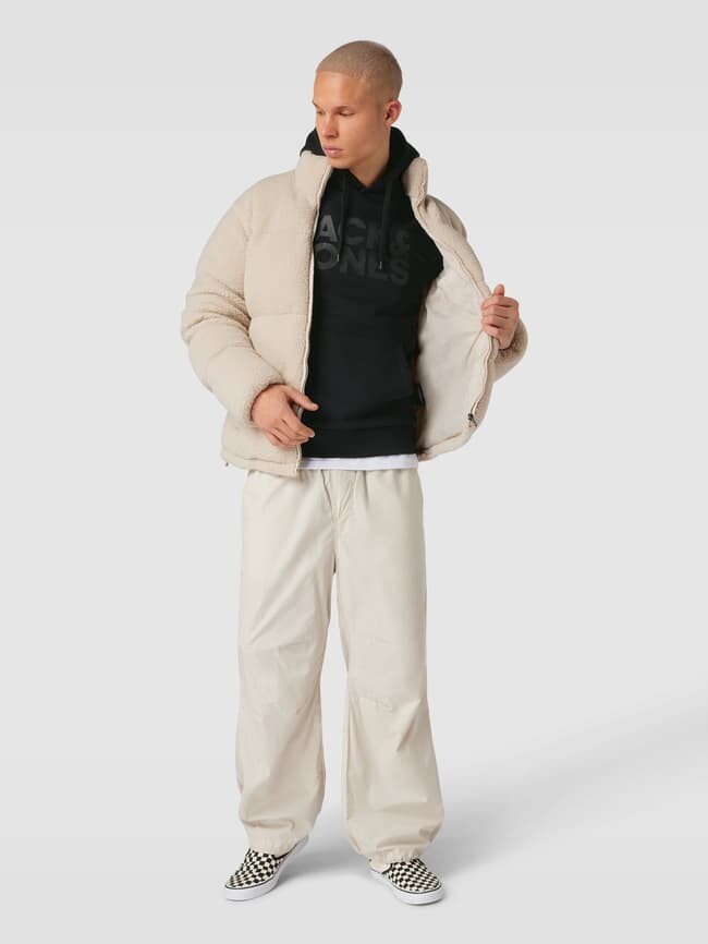 

Толстовка с принтом этикетки Jack & Jones, черный