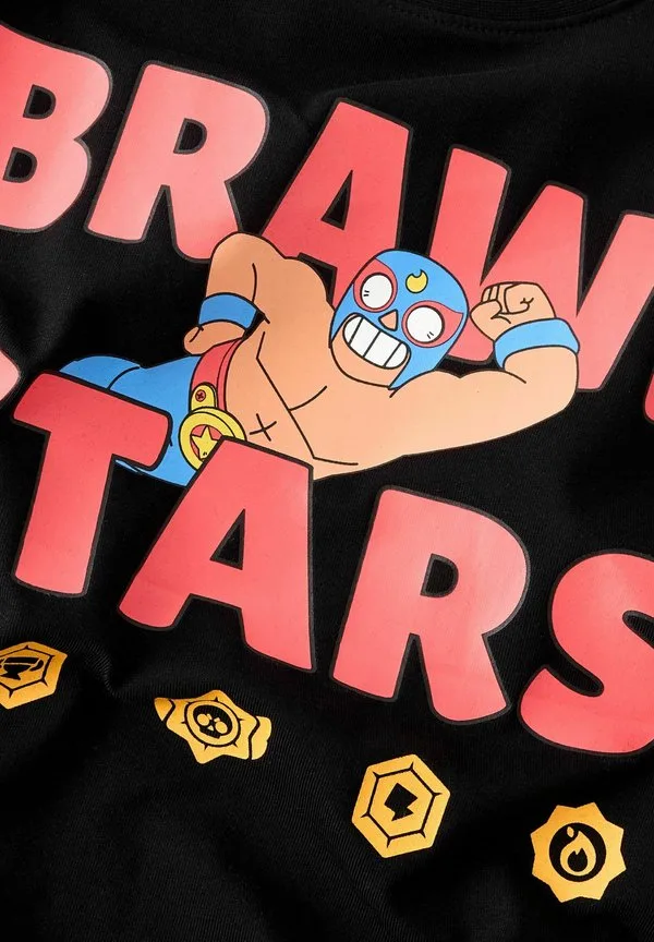 Футболка с принтом brawl stars Name It, Black — фото 3