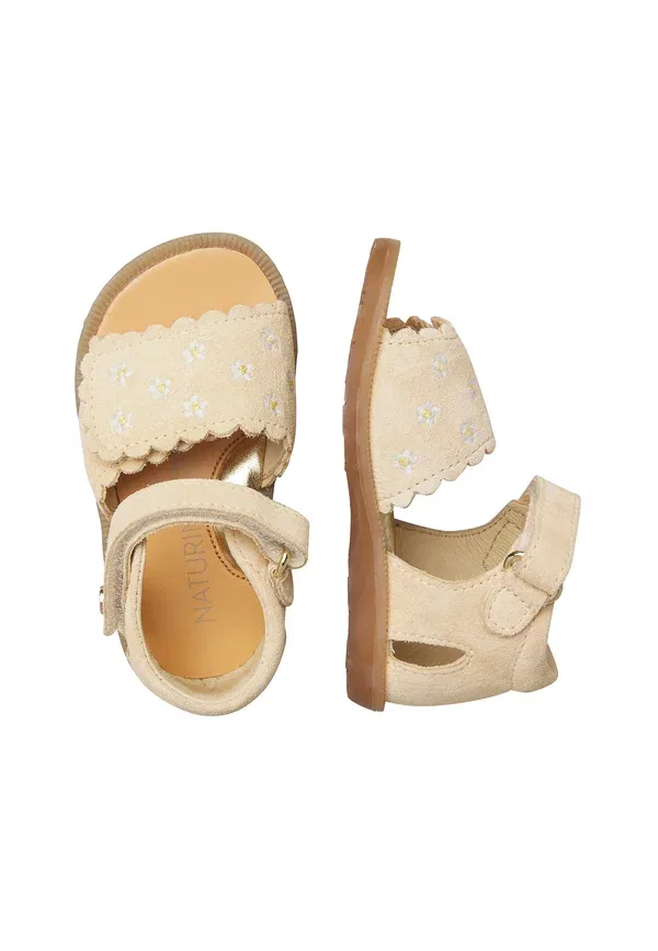 Пинетки Maya embr baby shoes Naturino, бежевый — фото 3
