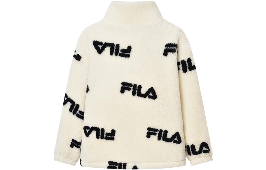 Велюровое пальто с принтом по всей поверхности для детей FILA KIDS, All Over Print — фото 3