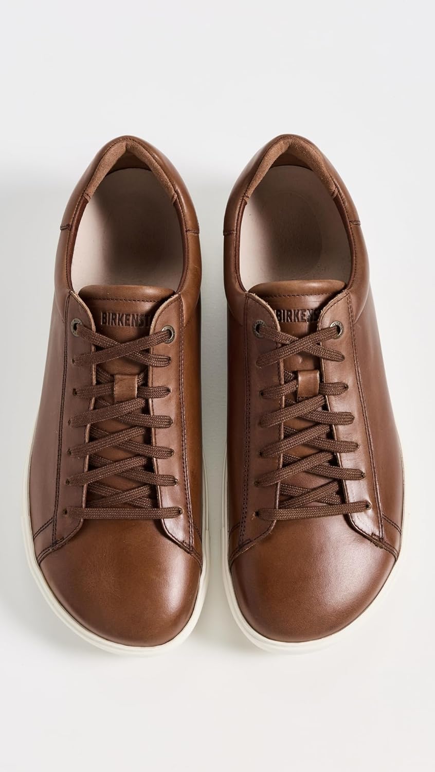 Унисекс кроссовки Birkenstock Bend Low из натуральной кожи, Cognac — фото 4