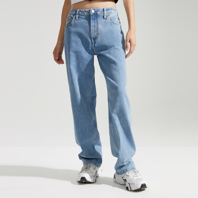 

Джинсы прямые Calvin Klein Jeans женские, светло-голубой
