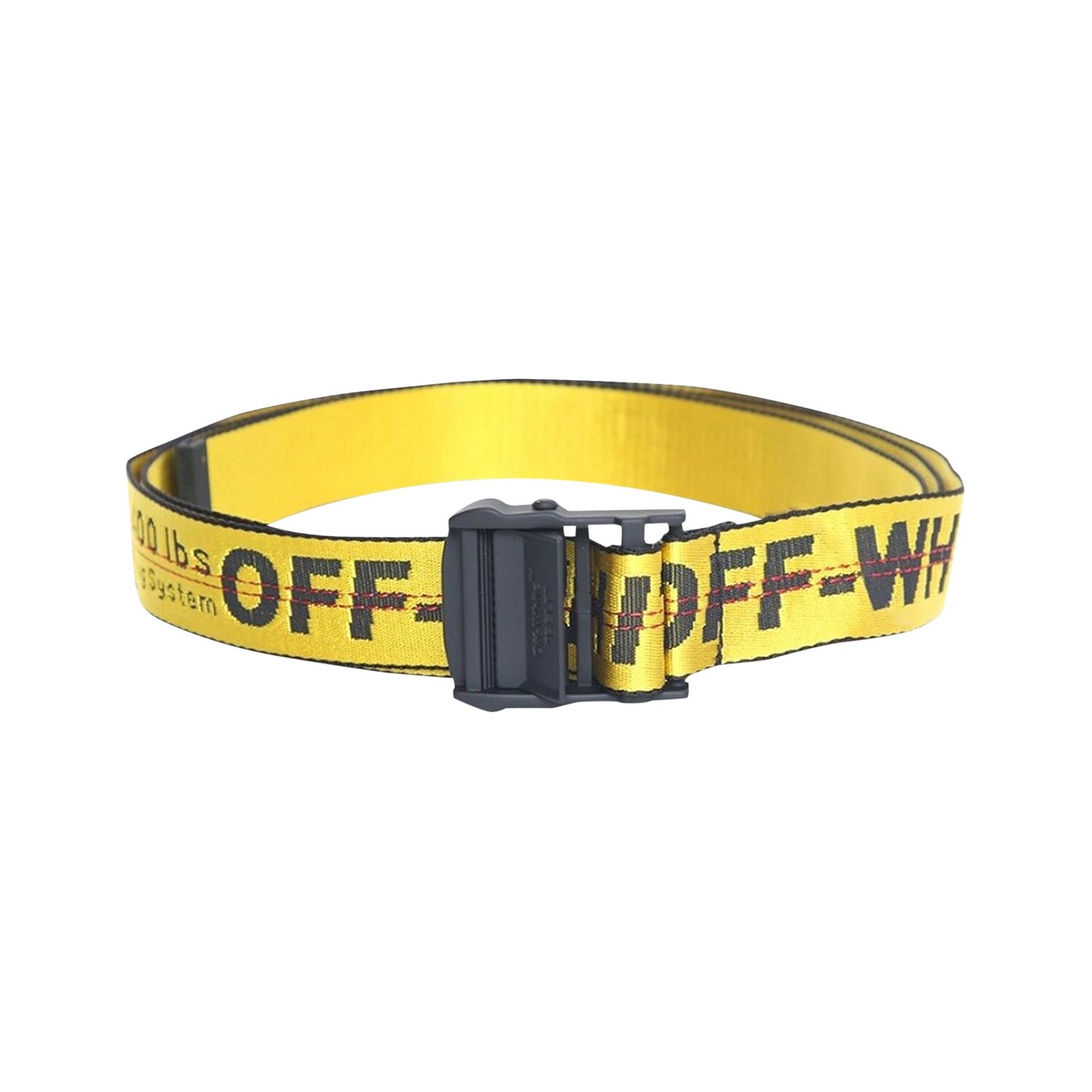 

Классический индустриальный ремень Off-White Желтый/Черный