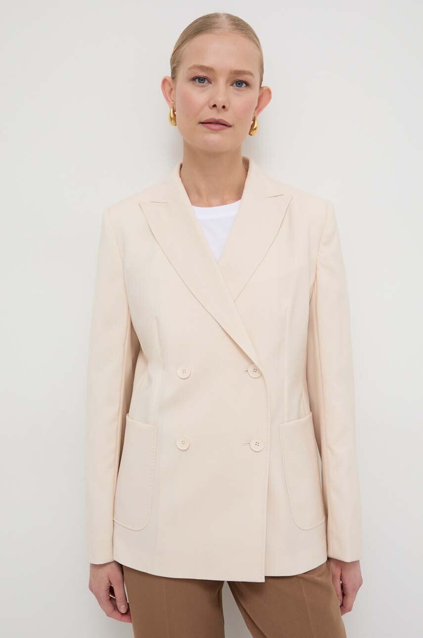 

Шерстяная блейзер Weekend Max Mara, бежевый