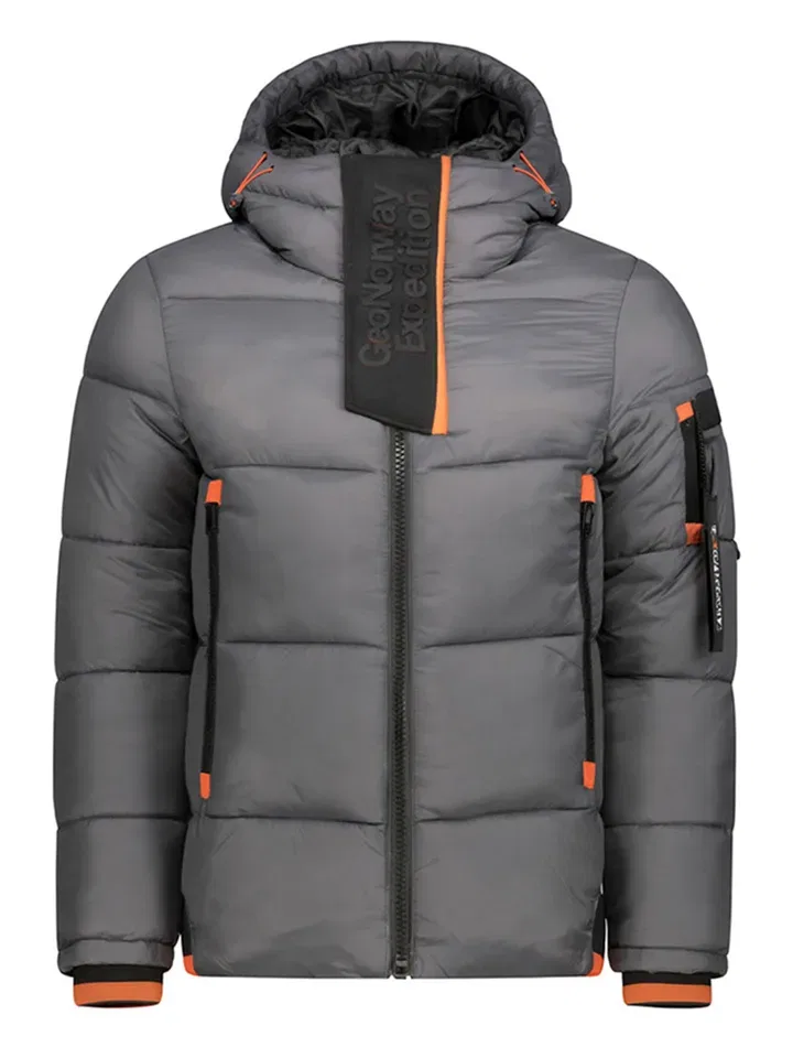 Стеганая куртка, серая, Geographical Norway, серый