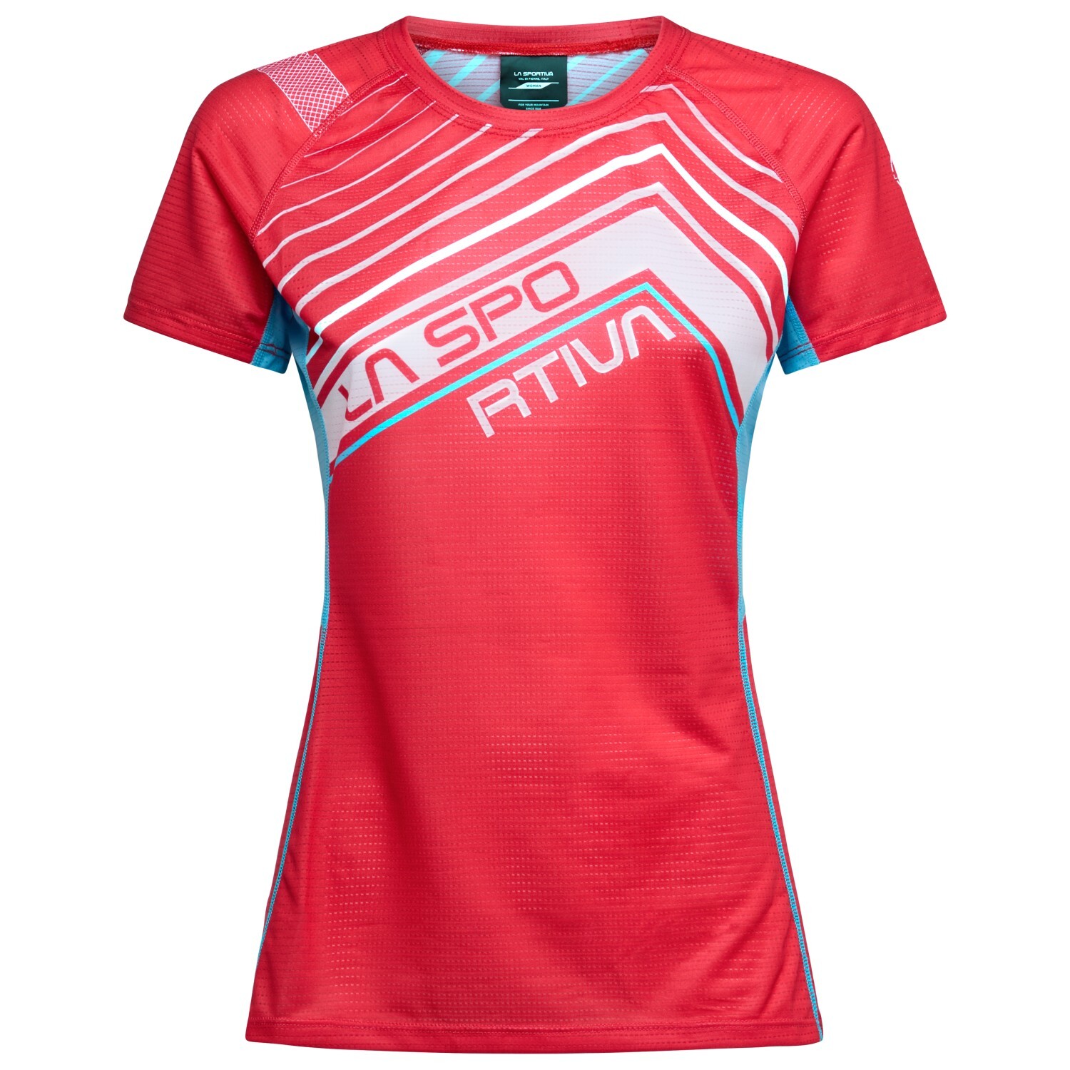 

Беговая рубашка La Sportiva Women's Wave T Shirt, цвет Hibiscus/Malibu Blue