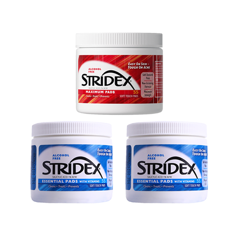 

Набор салициловых очищающих палочек Stride для ухода за кожей увлажняющий 55 таблеток*2 STRIDEX