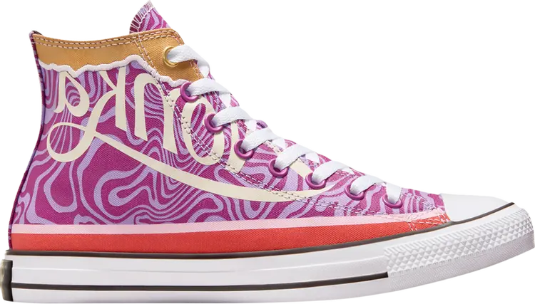 

Кроссовки Willy Wonka x Chuck Taylor All Star High 'Swirl', фиолетовый