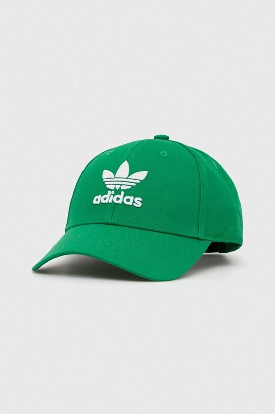 

Хлопковая бейсболка adidas Originals, зеленый