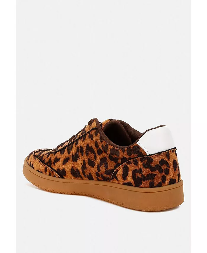 Prowler Leopard Chunky кроссовки для женщин London Rag, коричневый — фото 3