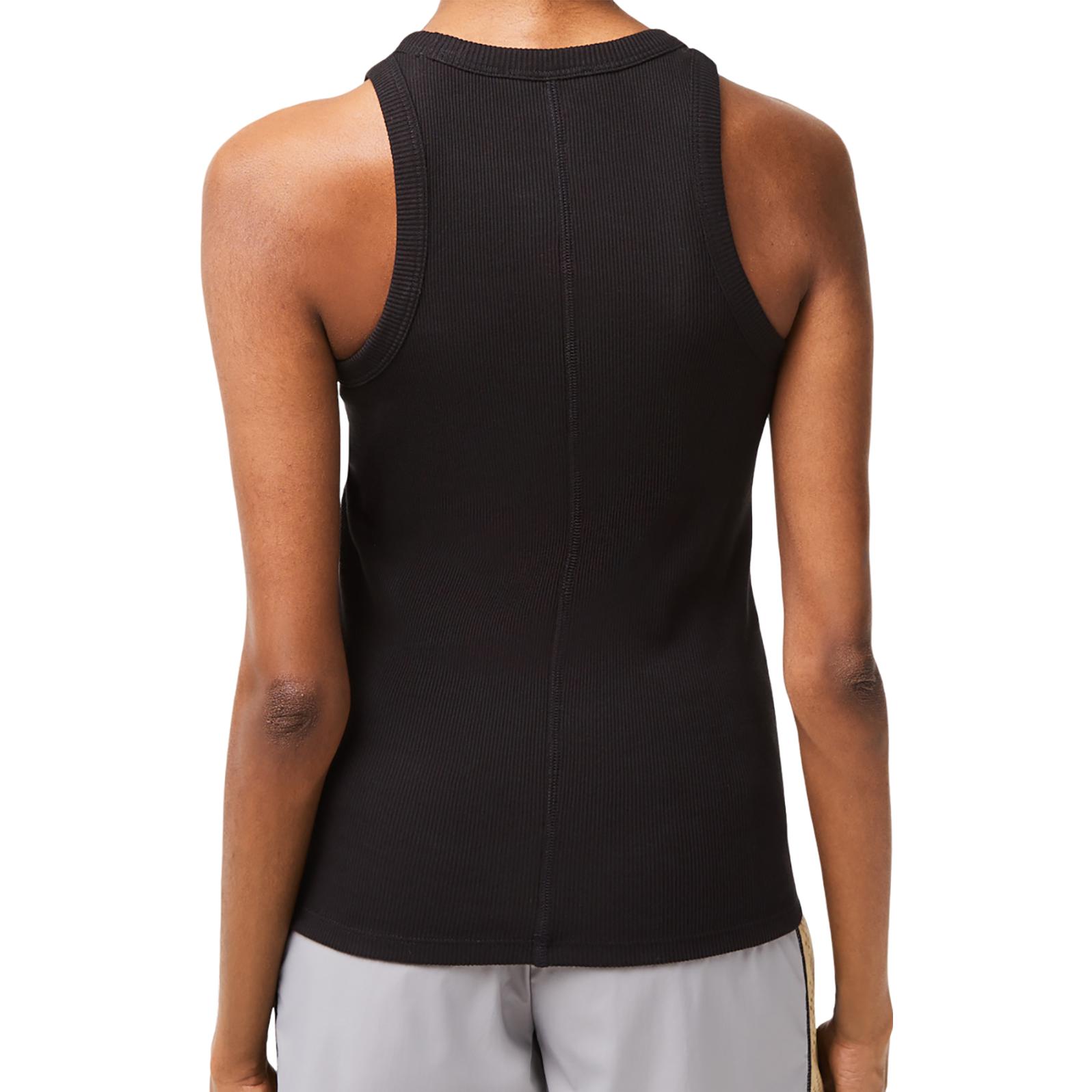 Футболка-майка LACOSTE Slim Fit, черный — фото 4