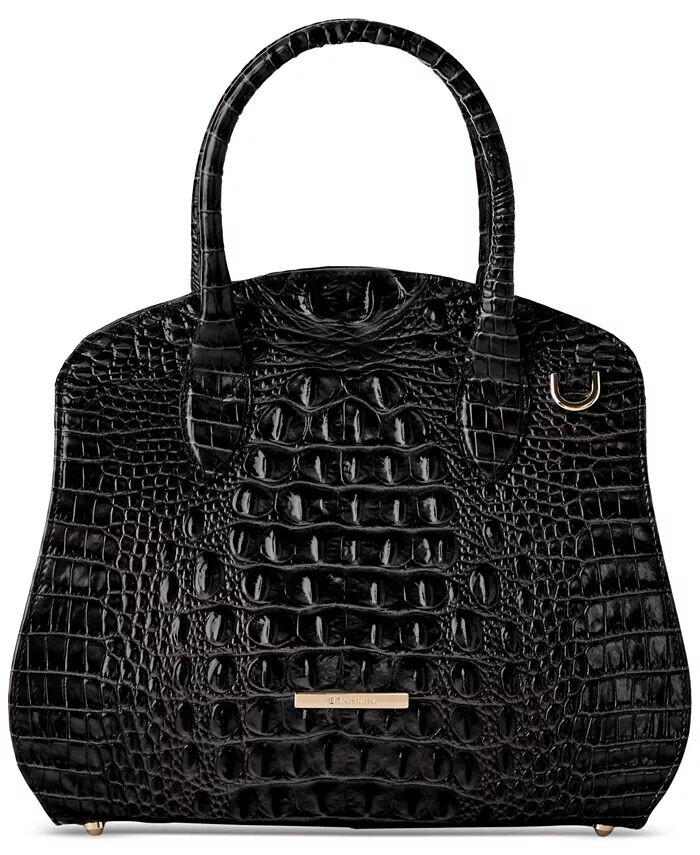 

Кожаная сумка Rosetta Melbourne среднего размера Brahmin, черный