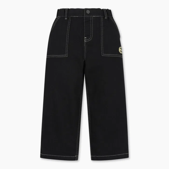 Детские цветные брюки-багги чёрные от Benetton Kids