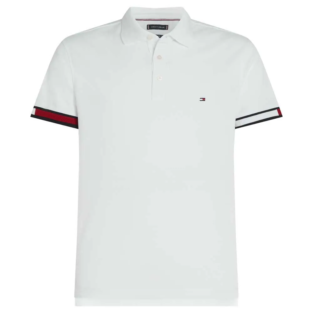 

Поло Tommy Hilfiger Flag Cuff, белый
