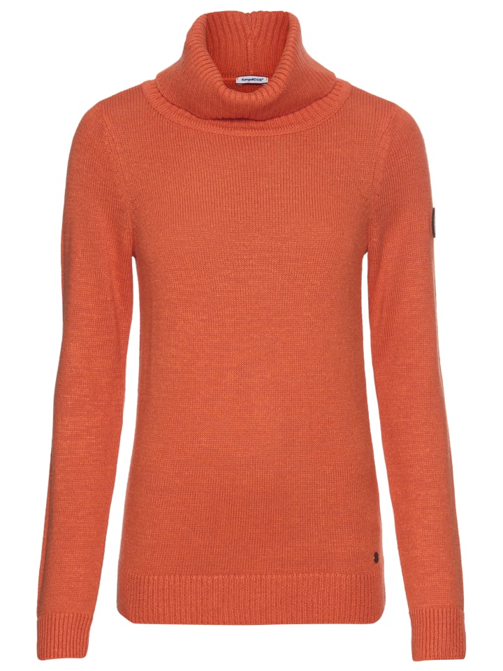 

Kangaroos Оранжевый меланжевый свитер с высоким воротником