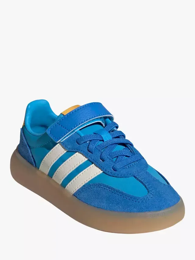 Детские кроссовки Barreda Decode из смешанной кожи, сине-белые adidas — фото 2