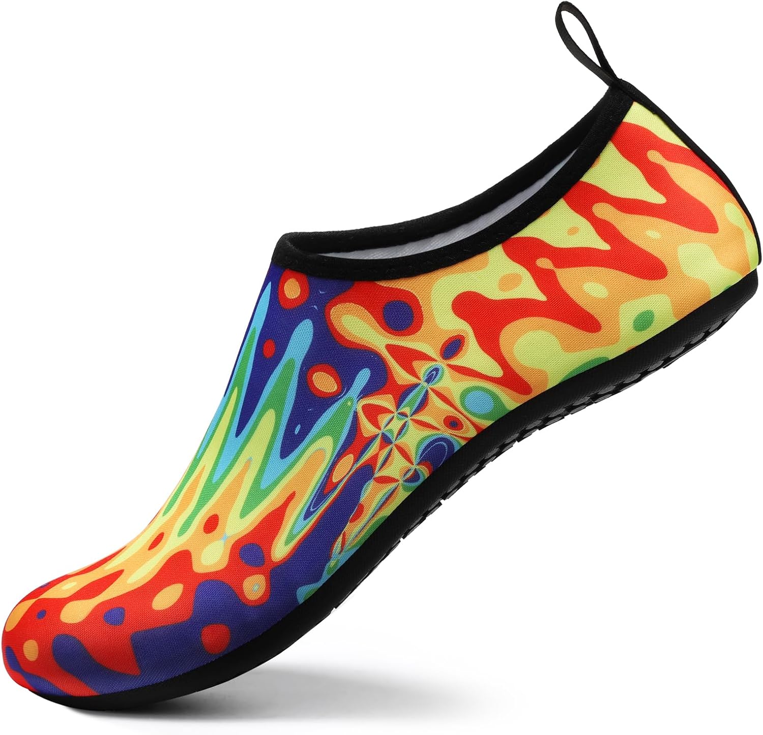 

Водные тапочки для женщин и мужчин, быстро сохнущие акваноски для плавания, пляжа, занятий йогой, спорта, аксессуары для бассейна и кемпинга, необходимые для взрослых и молодежи, размеры Athmile, Spectrum Wave