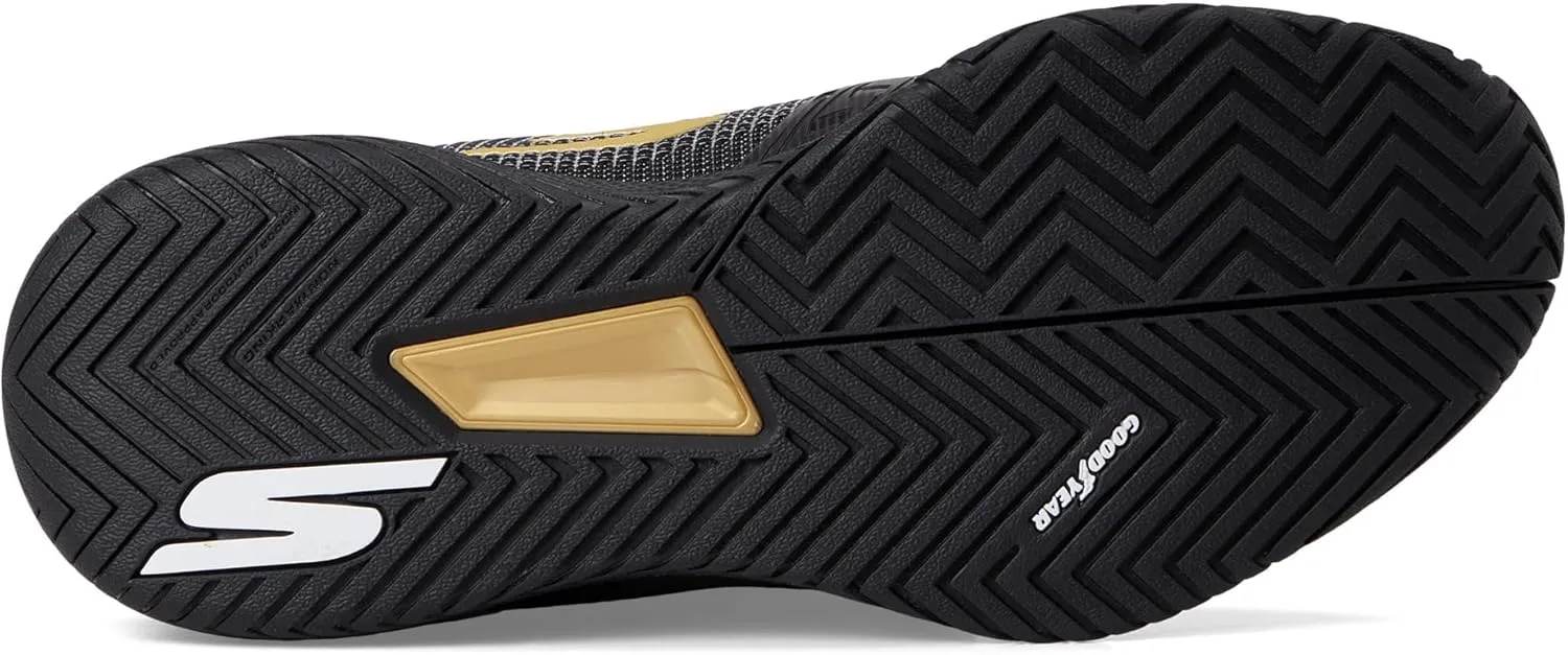 Кроссовки Skechers для мужчин Pickleball Viper Court Pro 2.0, черный/золотой — фото 3