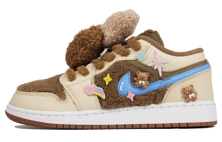

Jordan Air Jordan 1 Винтажные женские баскетбольные кроссовки, цвет rice brown