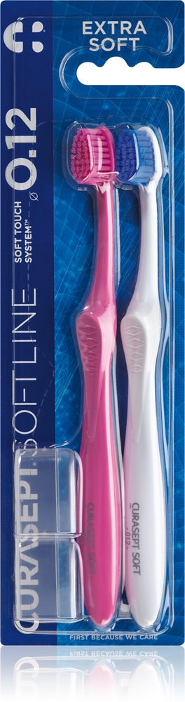 

Зубная щетка Softline 0.12 экстра мягкая, 2 шт. Curasept, 2 шт