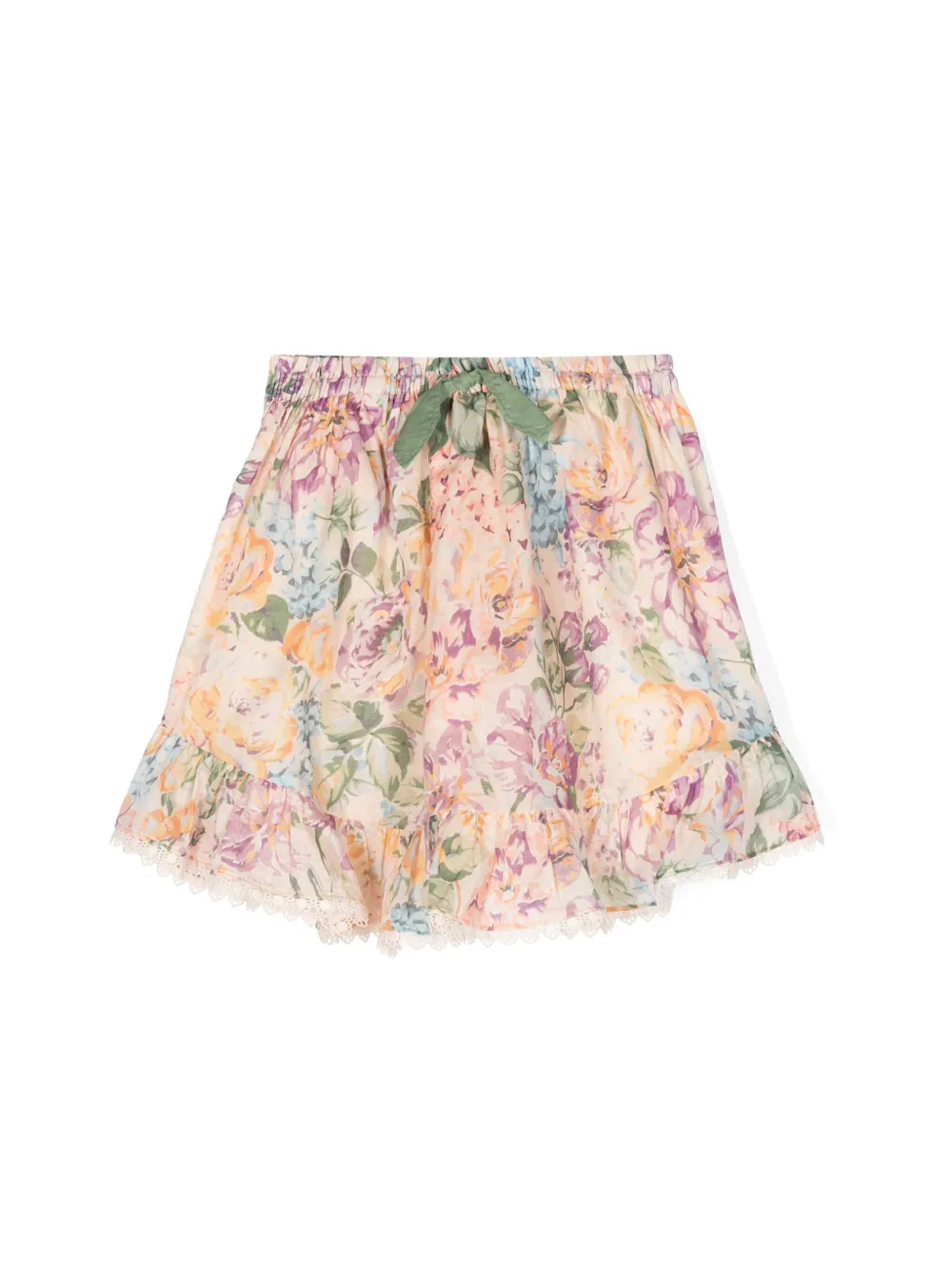 

Юбка Halliday с цветочным принтом ZIMMERMANN Kids, нейтральный
