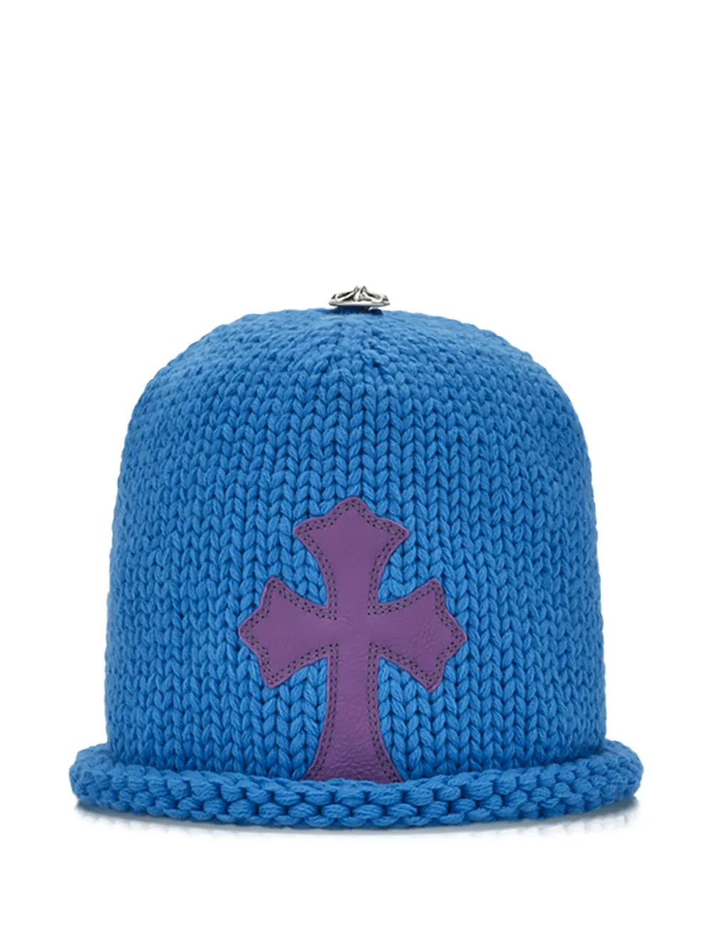 

Шапка бини с нашивкой Chrome Hearts, синий
