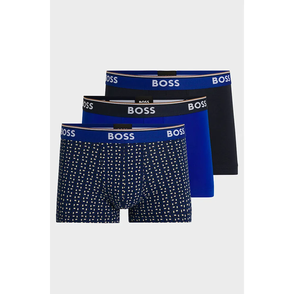 

Боксеры 3 шт BOSS Power Desig, синий