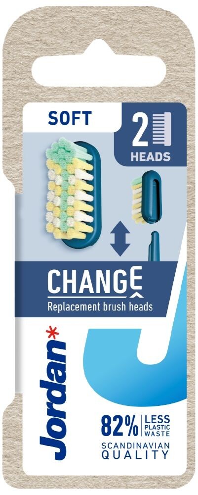 

Jordan Change Soft советы по зубной щетке, 2 шт.