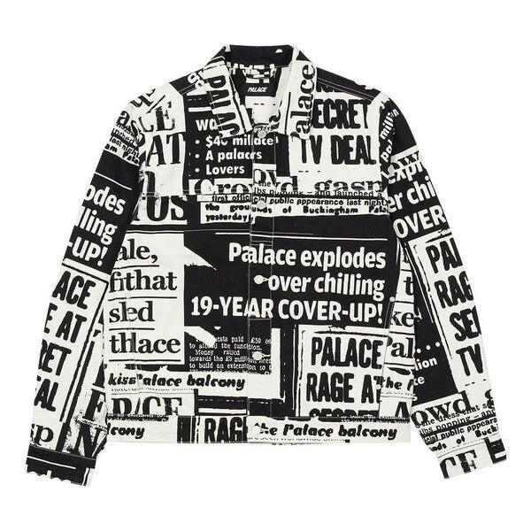 

Куртка ss22 tabloid denim jacket 'black' Palace, черный