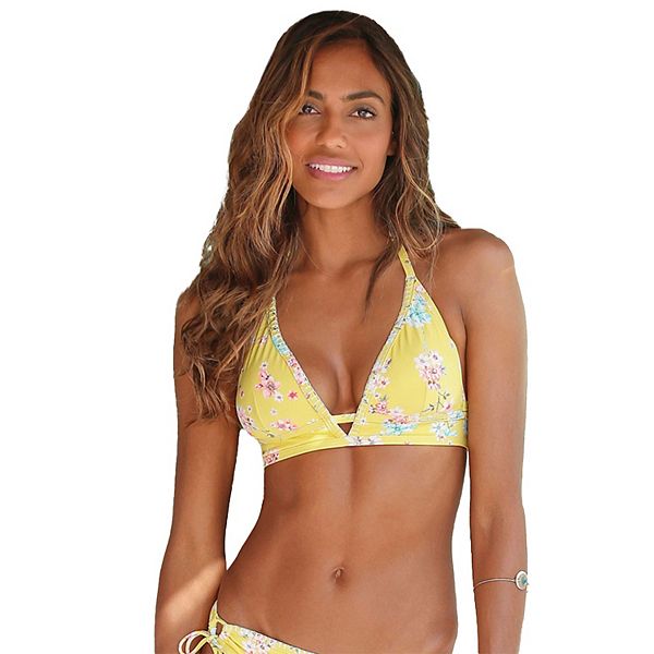 

Женский топ-бикини plunge triangle Lascana, Yellow Multicolor