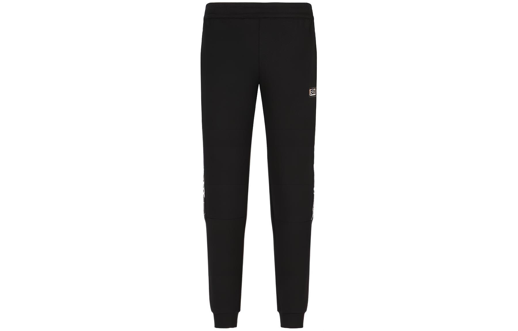 EMPORIO ARMANI EA7 SS23 спортивные трикотажные брюки мужские black — фото 3